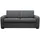 vente-unique Schlafsofa mit Matratze 4-Sitzer - Liegefläche 160 cm - Matratze 13 cm - Stoff - Anthrazit - BEVIS