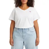 Levis Levi's Damen Plus Size V-Neck Tee T-Shirt, Bright White, 2XL