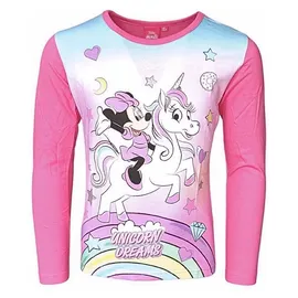 Disney Langarmshirt Disney Minnie Mouse & Einhorn in Pink | Gr.: 110