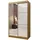 masseno Schwebetürenschrank VITALE 120 x 216 x 61 cm Braun