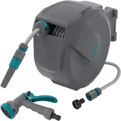ECD Germany Wasserschlauchaufroller Schlauchaufroller Wasser Schlauchtrommel Automatik 15 m
