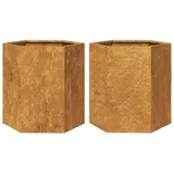 vidaXL Sechseckig 46 x 40 x 45 cm Braun