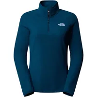 The North Face Damen 100 Glacier 1/4 Zip Sweatshirt, Midnight Petrol, XL