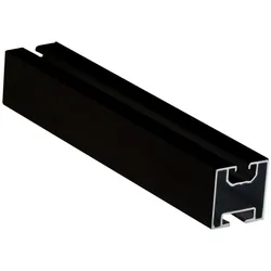 SCHWARZE Aluminium-Schiene Solar Anlagen - 2,4 Meter