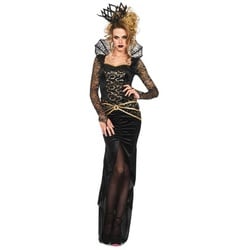 Leg Avenue Kostüm Sexy Düstere Königin, Düster verspieltes Kostüm für einen betörenden Auftritt schwarz M