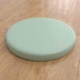 Trayosin Sitzkissen Rund Sitzkissen Stuhl Memory Foam aus Kunstleder Sitzkissen Boden Rund Sitzauflagen Dauerhaft rutschfest Gemütlich Sitzpolster für Tatami Garten Büro (Avocadogrün,40cm)