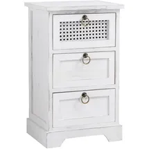 CARO-Möbel Nachtschrank IRMA 35 x 59 x 29 cm Weiß
