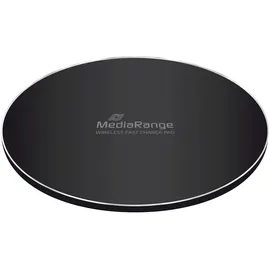 MediaRange MRMA118 Ladegerät für Mobilgeräte Smartphone Schwarz USB Kabelloses Aufladen Schnellladung Drinnen