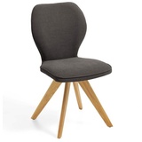 Niehoff Sitzmöbel Colorado Trend-Line Design-Stuhl Eichengestell - Webstoff - 180° drehbar Malea-R schlamm