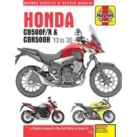 Haynes Honda CB500F/X & CBR500R update (13 -20): 2013 to 2020 (Haynes Service & Repair Manual)