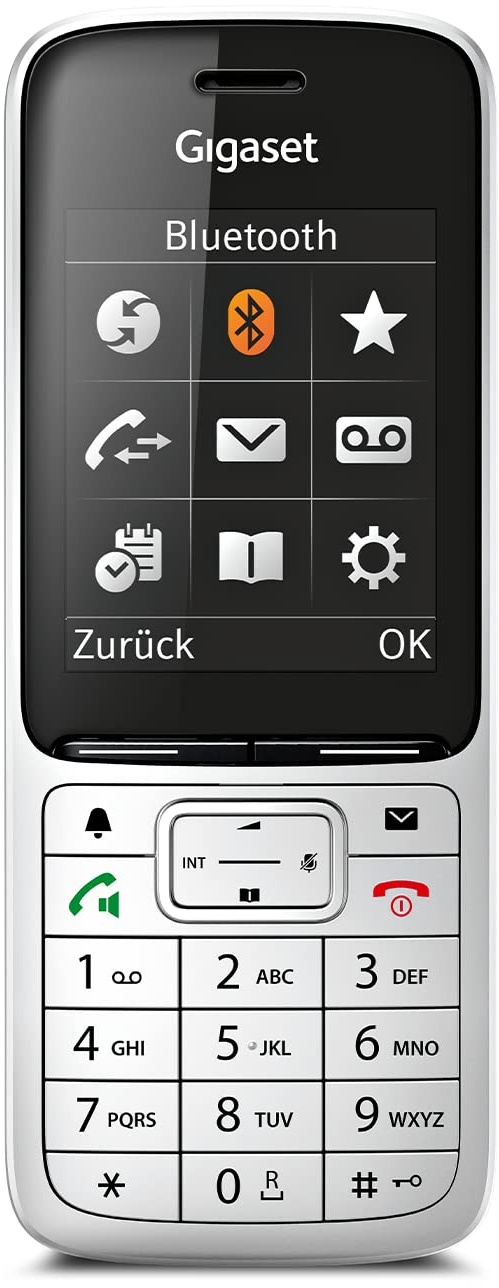 Gigaset SL450HX - DECT-Mobilteil mit Ladeschale - hochwertiges Schnurloses Telefon für Router und DECT-Basis - Bluetooth 2,0 - brillantes Farbdisplay - großes Adressbuch - EU-Version, silber