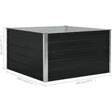 vidaXL Hochbeet 100 x 100 x 45 cm Anthrazit