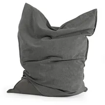 mokebo Sitzsack XXL mit Cord Bezug Der Große Bean Bag für Indoor & Outdoor in Anthrazit