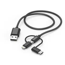 Hama 00201536 USB Kabel 1,5 m USB 2.0 USB A USB C Schwarz