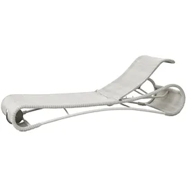 Cane-Line Escape Sonnenliege 200 x 70 x 30 cm Weiß/Grau