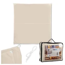 Relaxdays Sonnensegel, Beige,