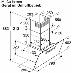 Siemens studioLine - Wand Dunstabzugshaube iQ300 (80 cm) | LC87KFN65