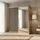 beautysofa Schwebetürenschrank Donatello 180 x 204,5 x 60 cm Eiche/Schwarz