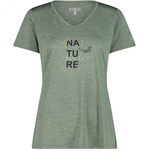 CMP - Jersey Melange T-Shirt für Damen, Salvia Mel., 46, Salvia Mel., 42