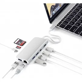 Satechi USB-C Multimedia Adapter Silber