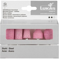 Lukas Lukas, Schleifmittel, Schleifstift-Set 5-teilig für Stahl/Stahlguss Schaft 6