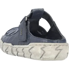 Rieker Damen Clog aus Leder offen mit Klettverschluss und Riricon Sohle L0396, Größe:40 EU, Farbe:Weiß - Weiß 40