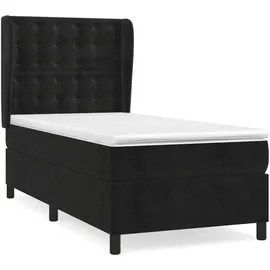 vidaXL Boxspringbett 100 x 200 cm Schwarz