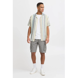 Cargoshorts BLEND "Cargoshorts BHMBHKVALLE", Herren, Gr. 3XL, N-Gr, grau (pewter), Obermaterial: 99% Baumwolle CO. 1% Elasthan EL., Hosen