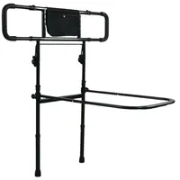 abc HOME Bett - Aufstehhilfe höhenverstellbar, klappbar & mit Tasche, Schwarz schwarz