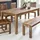 FineBuy Esstisch 120 x 76 x 70 cm braun