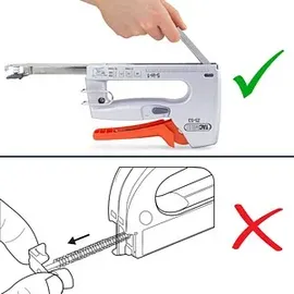tacwisetm Handtacker/-nagler Z-CT Heavy Duty silber / orange, 1 St.