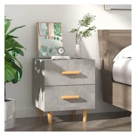 vidaXL Nachtschrank Betongrau 40 x 35 x 47,5 cm Grau