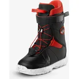 Snowboard Boots Kinder Schnellschnürsystem - Indy 100 S schwarz|farblos|rot 36