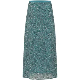 Kaffe Rock A-Linien-Röcke Teal/Black/White Bedruckt 44