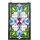 Vevor Buntglasfensterpaneel (731 x 433 mm) hängendes Buntglas mit Kette, Buntglas im Tiffany-Stil zum Aufhängen, traditionelles rechteckiges Vintage-Kunsthandwerk Fensterdekor für Küche & Kirchen