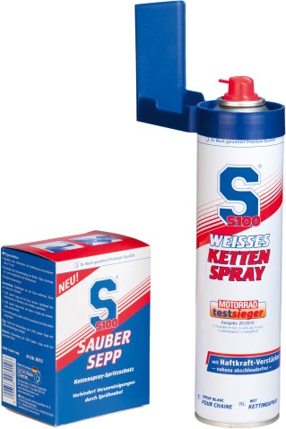 S100 Sauber Sepp, Kettenspray-Spritzschutz - Blau