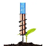 ROTUHEY Kupfer-Regenmesser für den Außenbereich, genauer Regenmesser, Regenmessgerät, dekorativer Regenmesser, Pfahl für Hof, Garten, Terrasse, Rasen