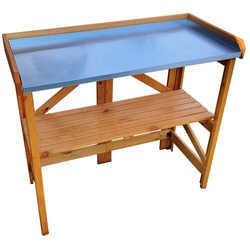 PROMADINO Pflanztisch, BxHxT: 97 x 88 x 45 cm, Tischplatte: Blech - braun