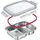 Westmark Edelstahl Lunch Box Frischhaltedose, geteilt, 450 280 ml