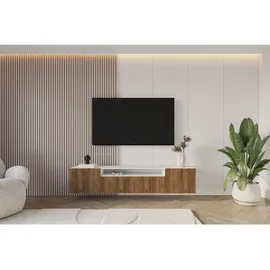 altdecor NOA-2 Lowboard 200 cm x 40 cm x 41 cm Weiß/Holzwerkstoff