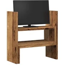 vidaXL Schreibtisch-Organizer Verstellbar Altholz-Optik 40x17x41 cm