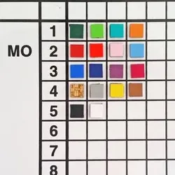 Satz Magnete mit Symbol