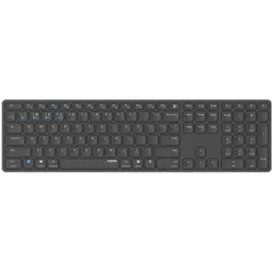 Rapoo Kabellose Multimodus Tastatur "E9800M", DE-Layout, grau kabellose Multimodus-Verbindung - ultraflaches Design,
