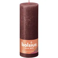 Bolsius Rustik Stumpenkerze 19 x 6.8 cm samtrot
