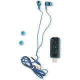 GRUNDIG In-Ear Ohrhörer, LED-Sicherheitsblinker, Blau, One Size