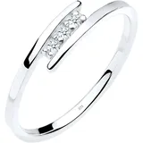 Elli DIAMONDS Klassiker Trio Diamant 0.04 ct. 925 Silber 52 Damen