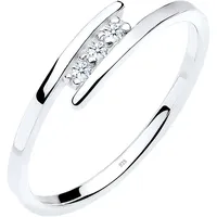 Elli DIAMONDS Klassiker Trio Diamant 0.04 ct. 925 Silber 52 Damen
