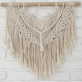 BooGardi Makramee Garn 100% Baumwolle · Farbe: Creme · Größe: 3mm x 200m