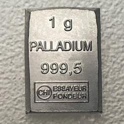 Palladiumbarren 1g CombiBar
