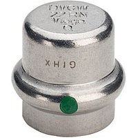 Viega Sanpress Inox Verschlusskappe 452896 35mm, Stahl nichtrostend, SC-Contur